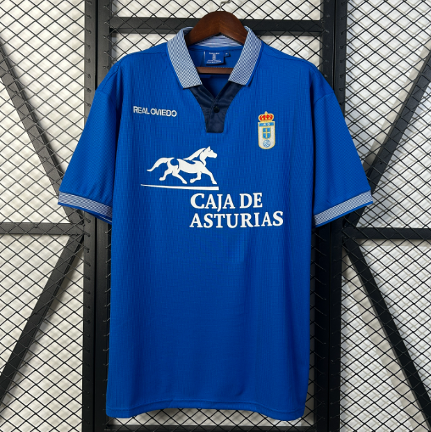 1996-97 Real Oviedo Retro Home Soccer Jersey Shirt